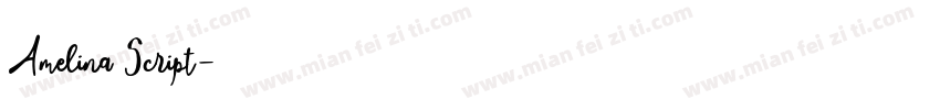 Amelina Script字体转换